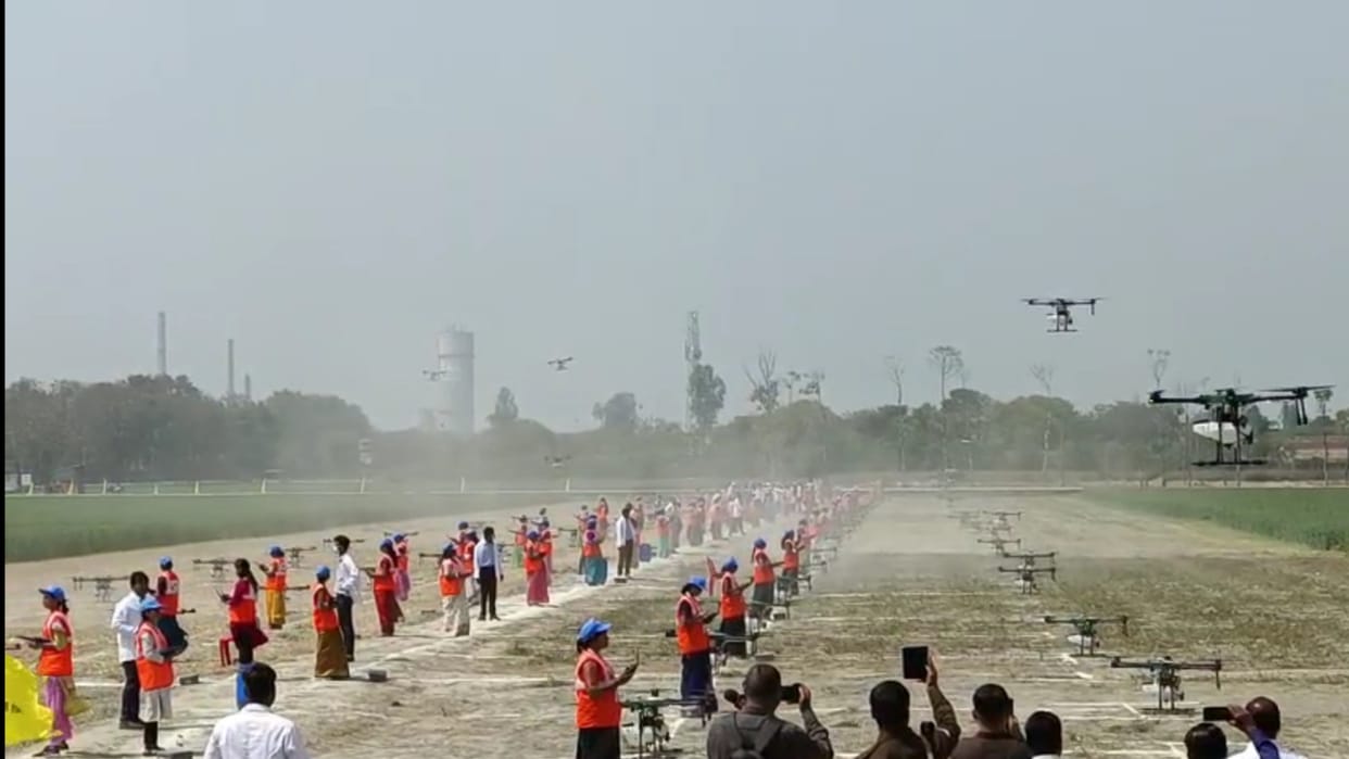 PM Modi provided free drone to Namo Drone Didis at IFFCO Phulpur