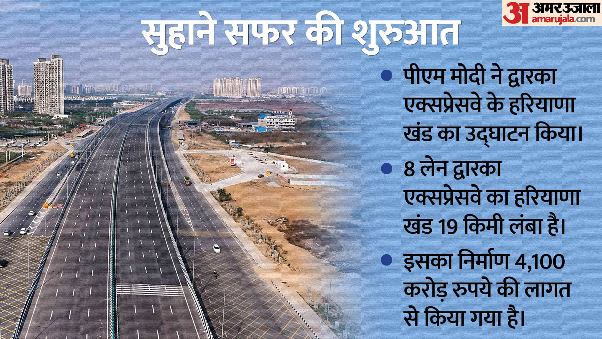 dwarka expressway projects: india's elevated expressway route inauguration cost