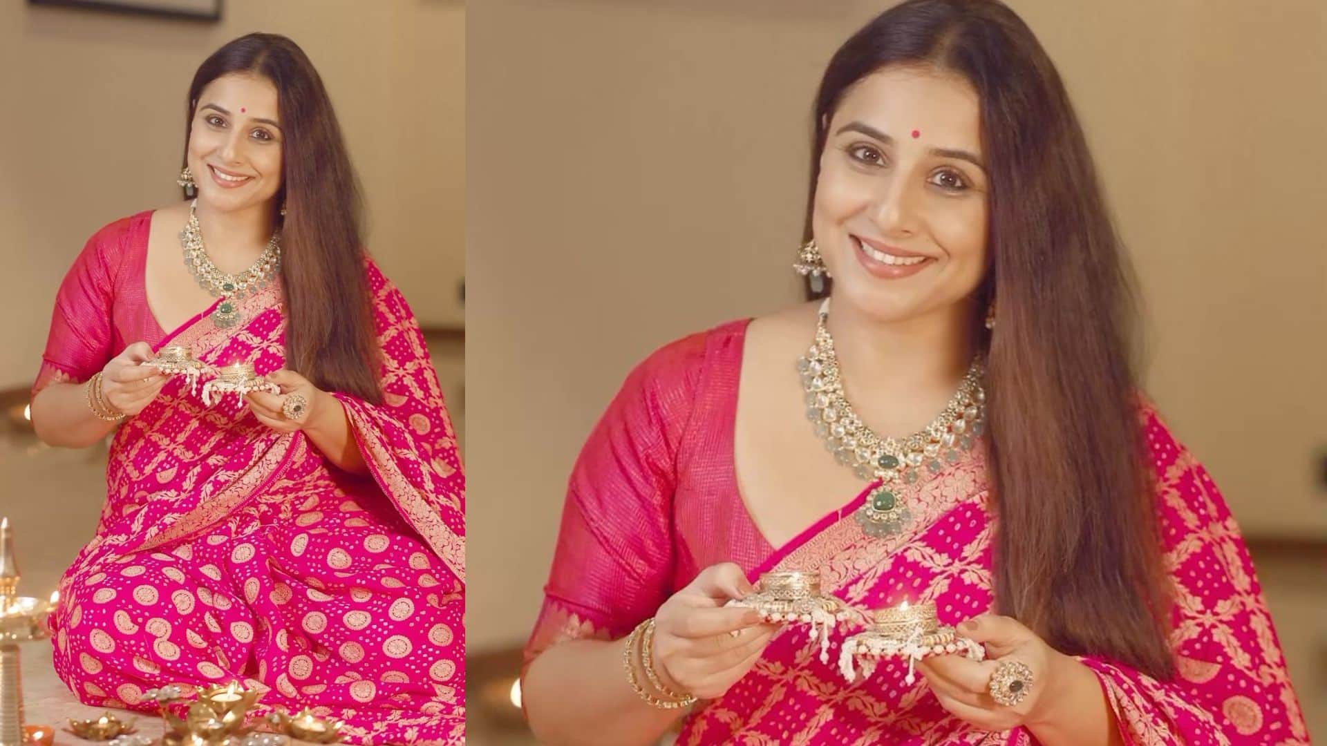 bhool bhulaiyaa 3 actress Vidya Balan beautiful saree collection