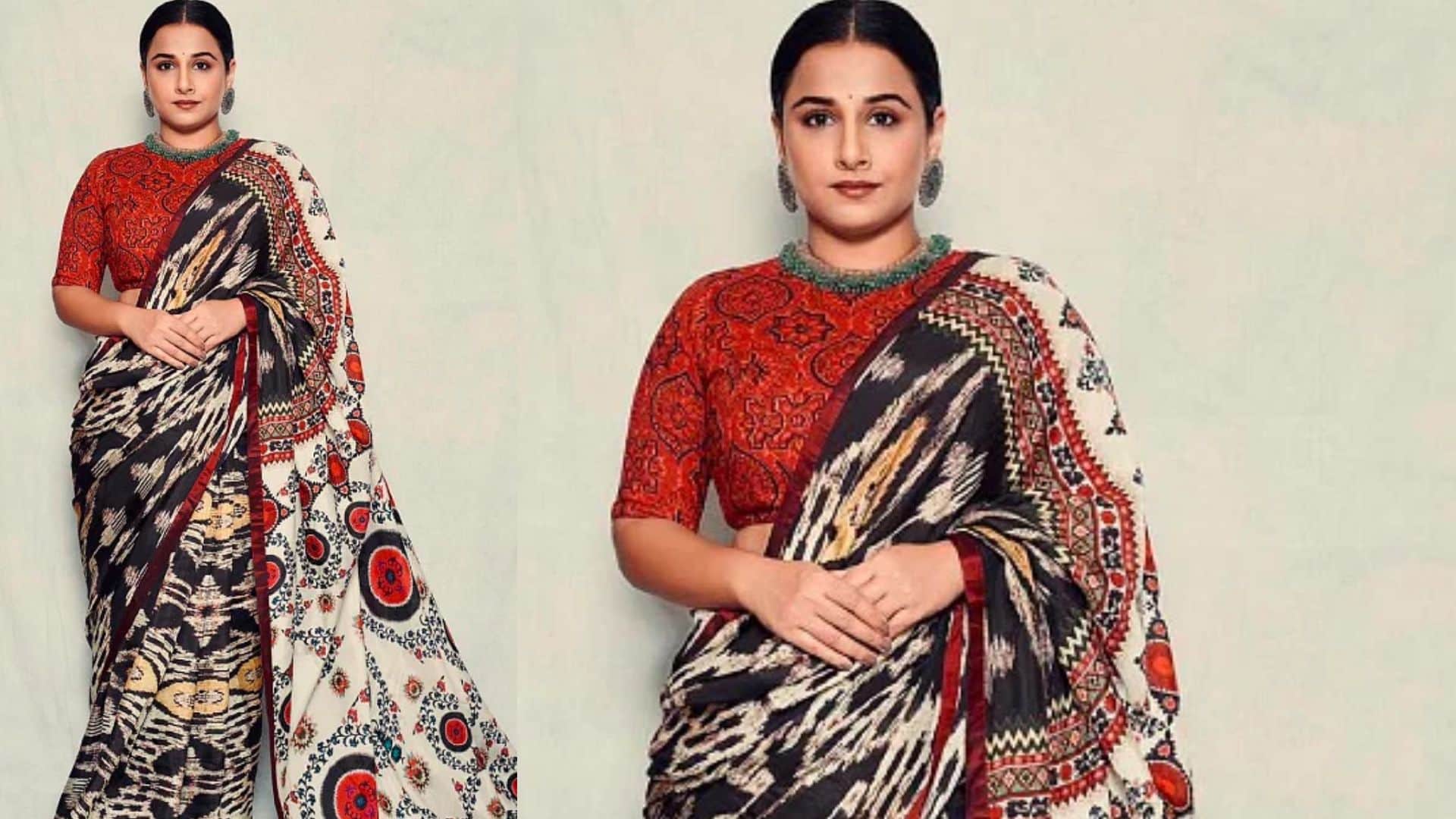 bhool bhulaiyaa 3 actress Vidya Balan beautiful saree collection