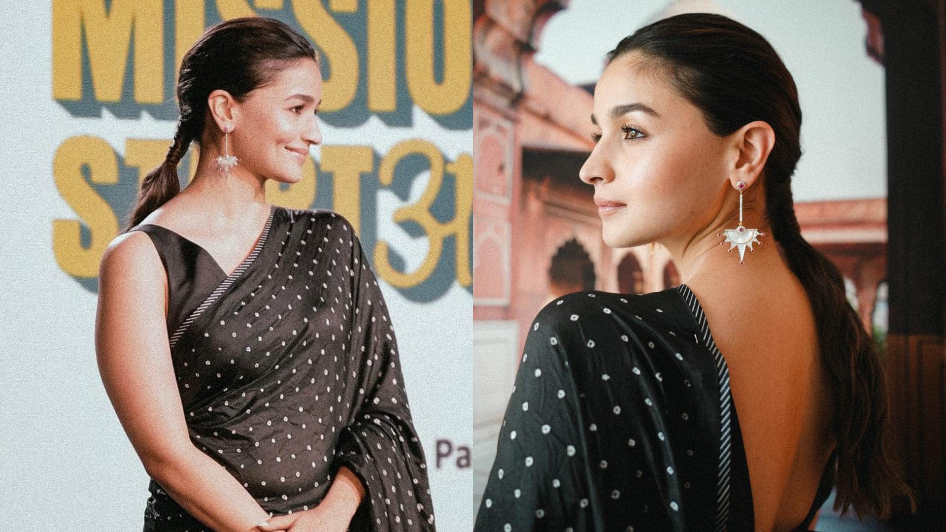 Alia Bhatt Birthday hairstyle inspired by alia bhatt in saree and western dress for wedding