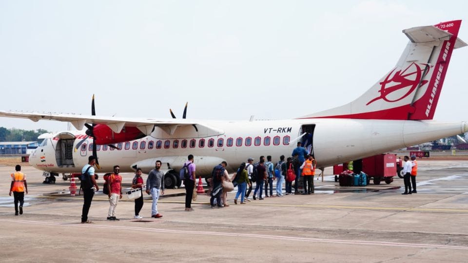 Delhi to Jagdalpur air service started flight departs