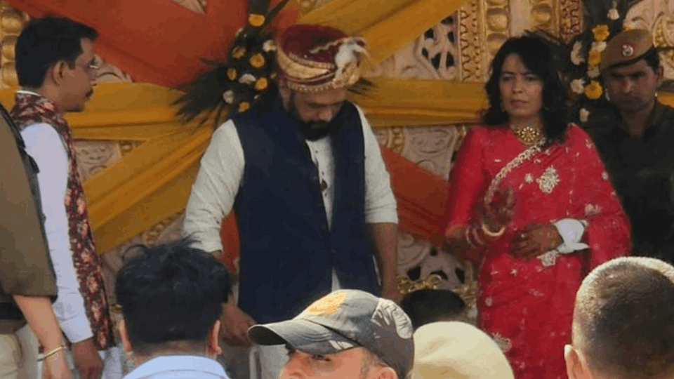 Gangster Kala Jathedi and Lady Don Anuradha Chaudhary wedding Exclusive photos