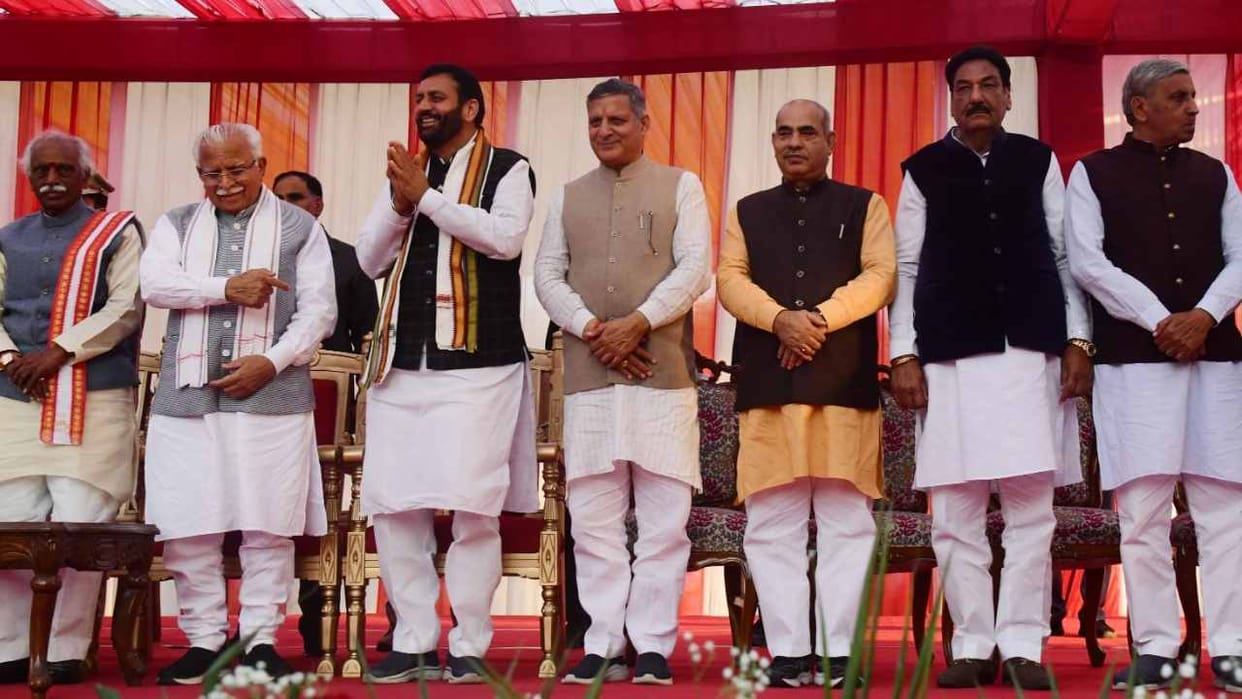 Five old faces got place in the new cabinet of Haryana