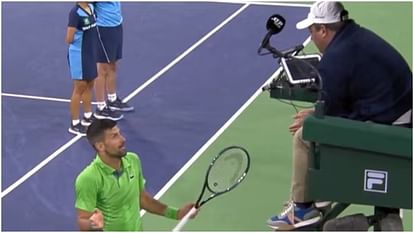 Indian Wells: उलटफेर का शिकार हुए जोकोविच, 123वें नंबर के नार्डी ने हराया; नोवाक की अंपायर से हुई बहस का Video Indian Wells: Novak Djokovic defeated by 123rd ranked Nardi; Video of Novak's argument with umpire