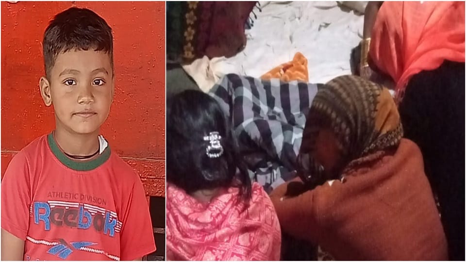 Death of an innocent child after being crushed by a truck Mother could not even see son face for the last time
