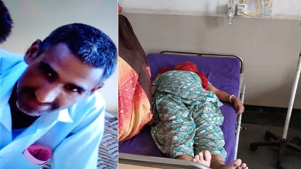 Accident in Narnaul, bike collides with BSF vehicle, Husband dead and wife serious, deceased former sarpanch