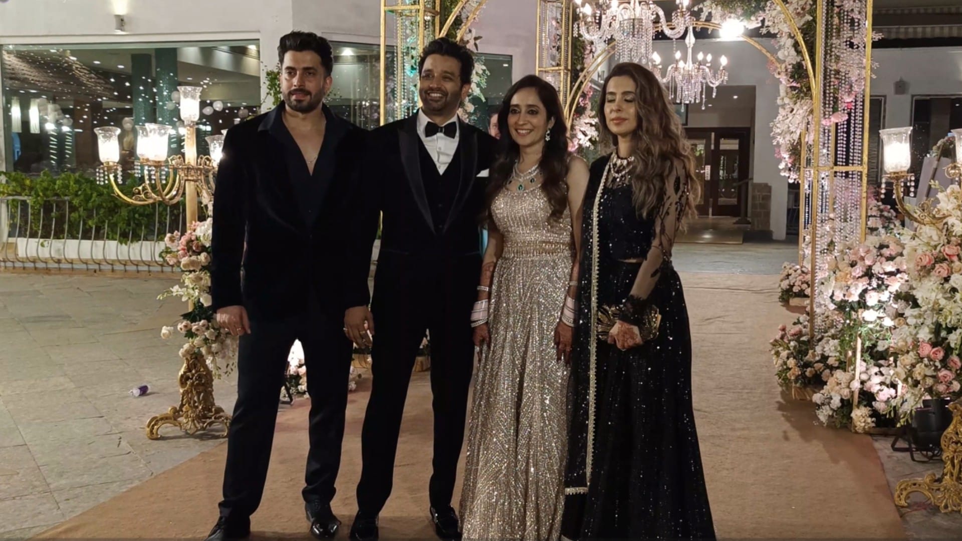 Kartik Aaryan Nushrratt Bharuccha Manjot Singh and Other Celebs Attend Sunny Singh Sister Wedding Reception