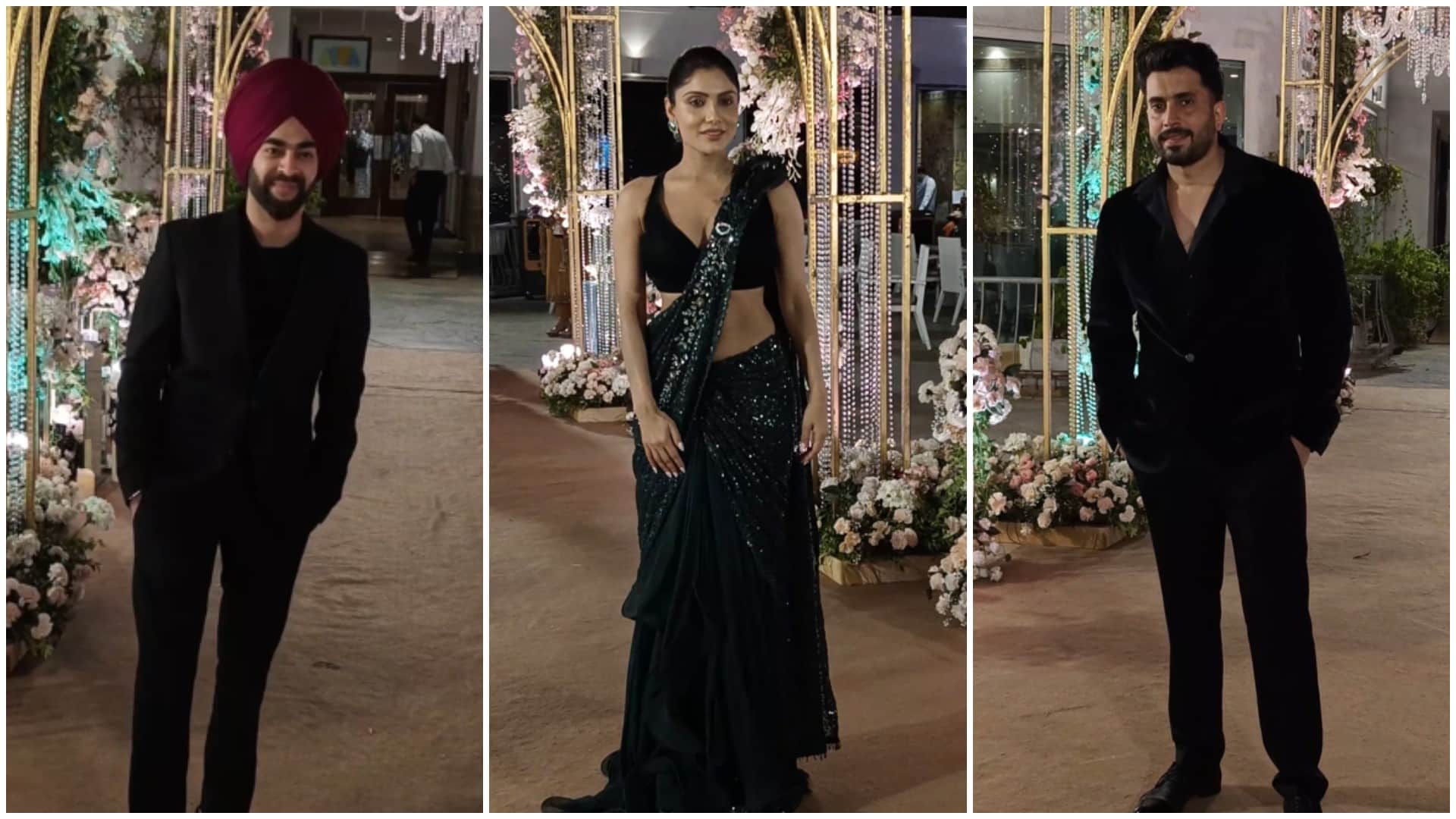 Kartik Aaryan Nushrratt Bharuccha Manjot Singh and Other Celebs Attend Sunny Singh Sister Wedding Reception