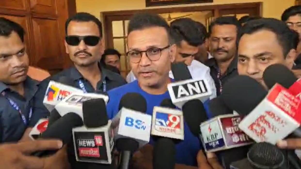 Former cricketer Virender Sehwag reached Chhindwara