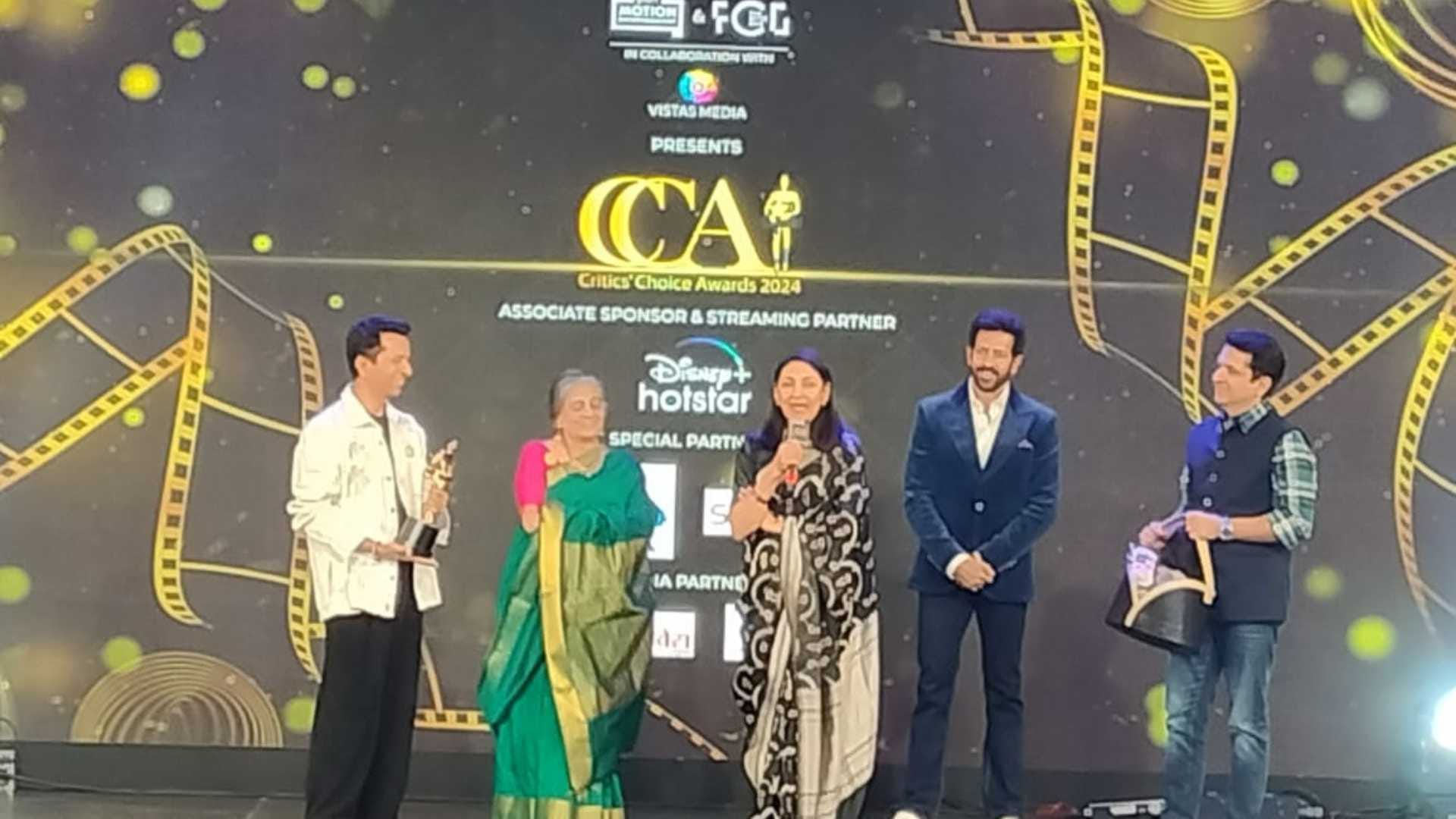 Film Critics Guild of Anupama Chopra gives Vidhu Vinod Chopra Best Film 12th fail Critics Choice Award 2024