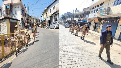 In view of the upcoming Lok Sabha elections, paramilitary forces conducted flag march