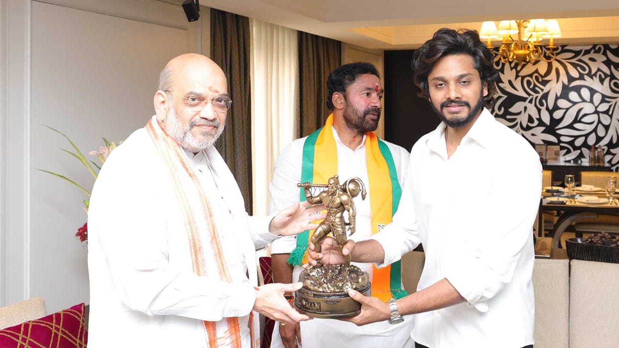 HanuMan Union Home Minister Amit Shah met Prasanth Varma Teja Sajja posted and praise team with heartfelt note