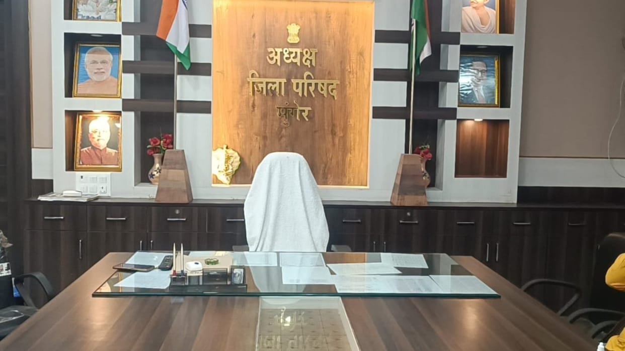District Council President Sadhna Devi stayed away from no-confidence motion due to fear of defeat.