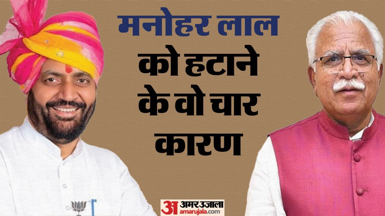 Haryana Political Crisis These are four reasons to change CM Manohar Lal