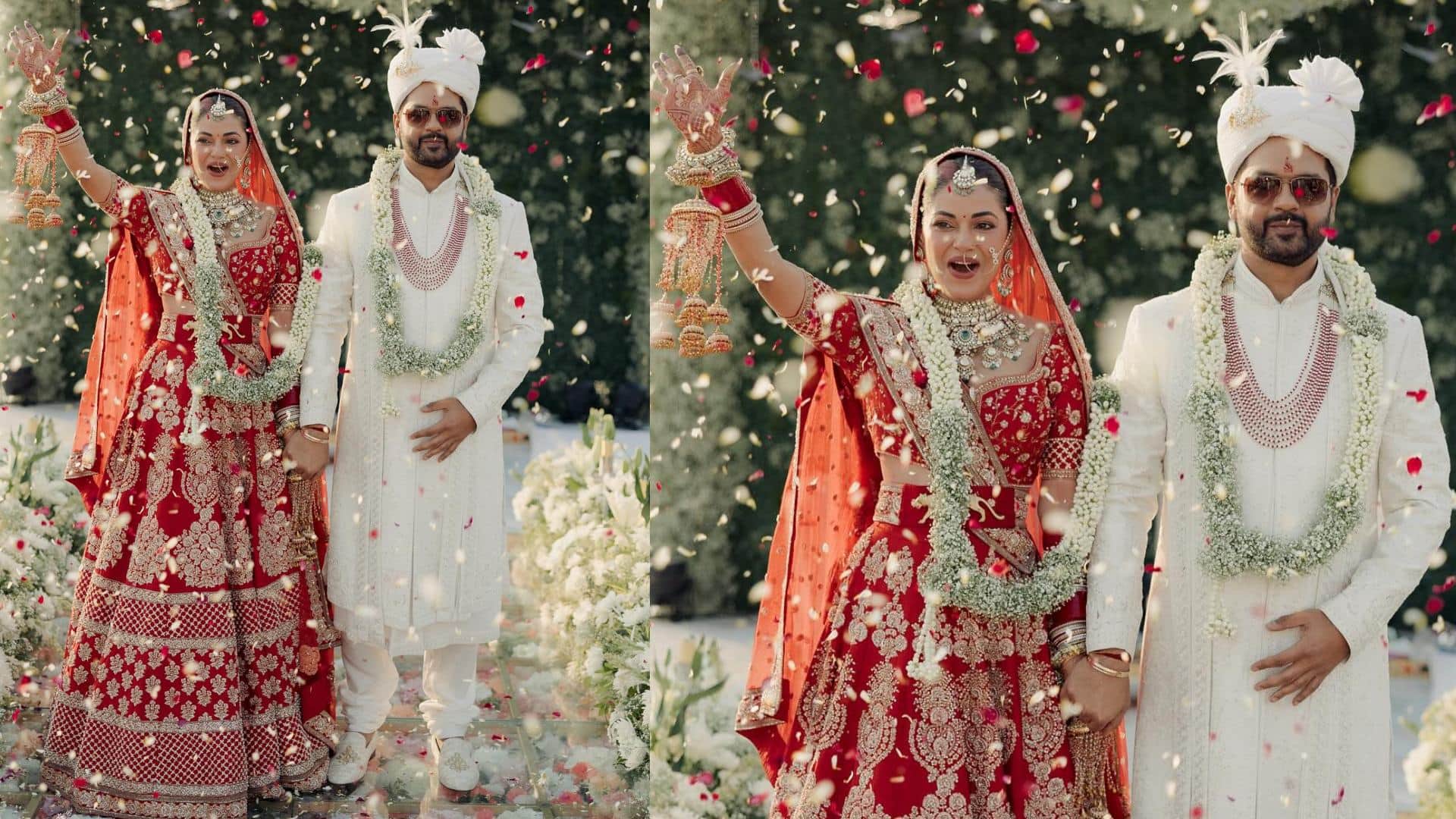 meera chopra sister of Priyanka chopra wedding photos with rakshit kejriwal