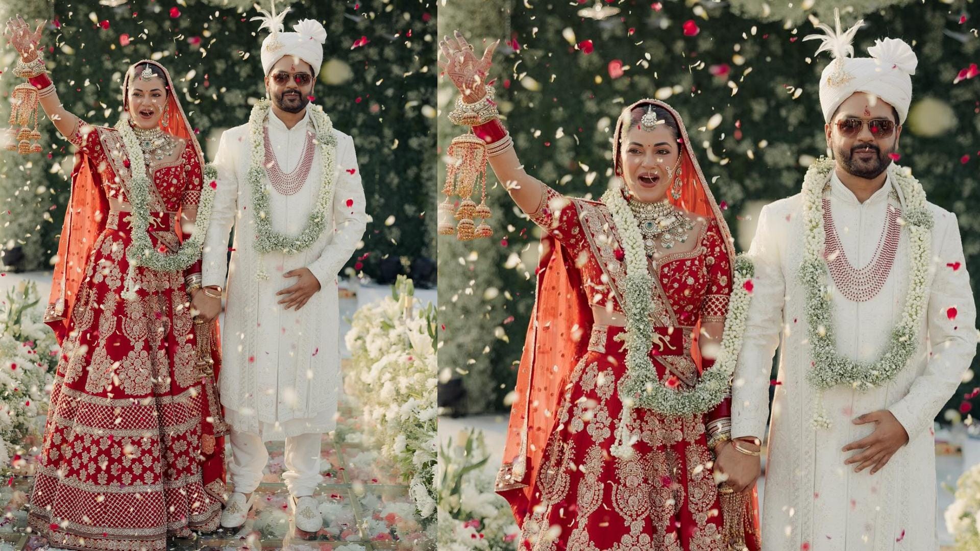 meera chopra sister of Priyanka chopra wedding photos with rakshit kejriwal