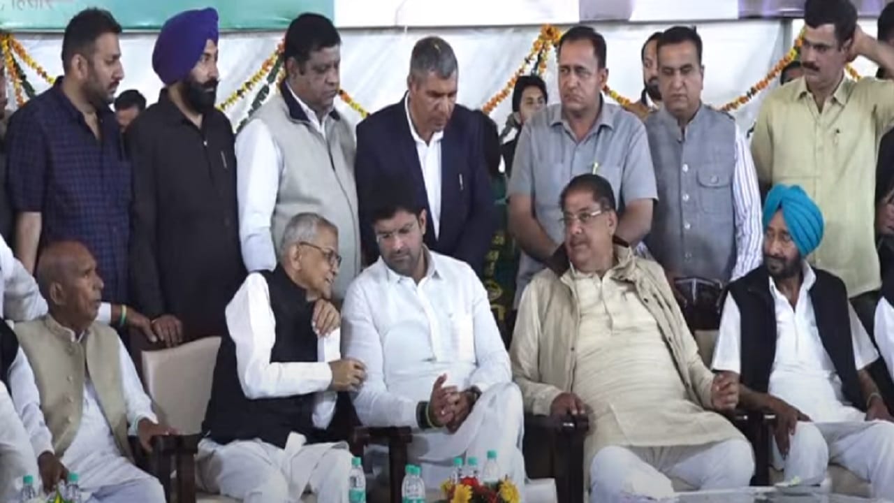 रैली में पूर्व डिप्टी सीएम दुष्यंत चौटाला