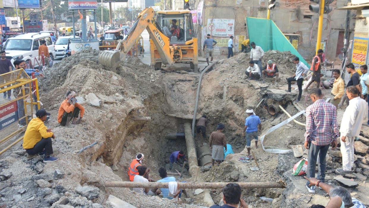 Principal Secretary asked photos repair of sunken road in sigra