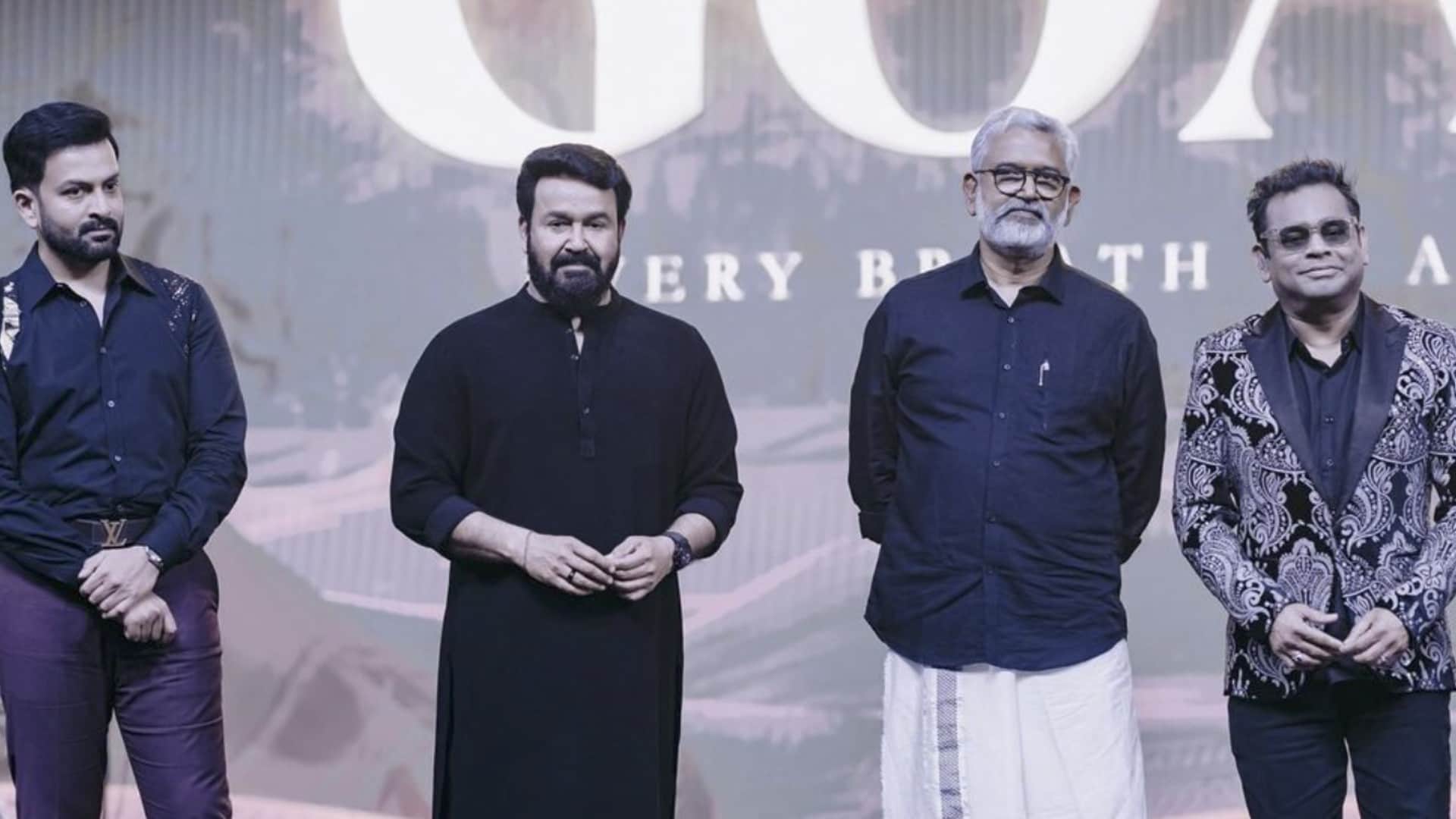 A R Rahman Gave Live Performance at The Goat Life Music Launch Prithviraj Sukumaran and Other Graced the Event
