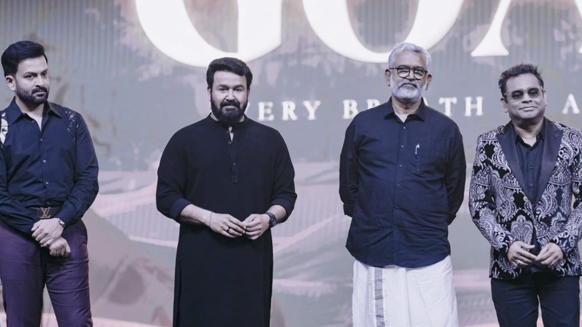A R Rahman Gave Live Performance at The Goat Life Music Launch Prithviraj Sukumaran and Other Graced the Event
