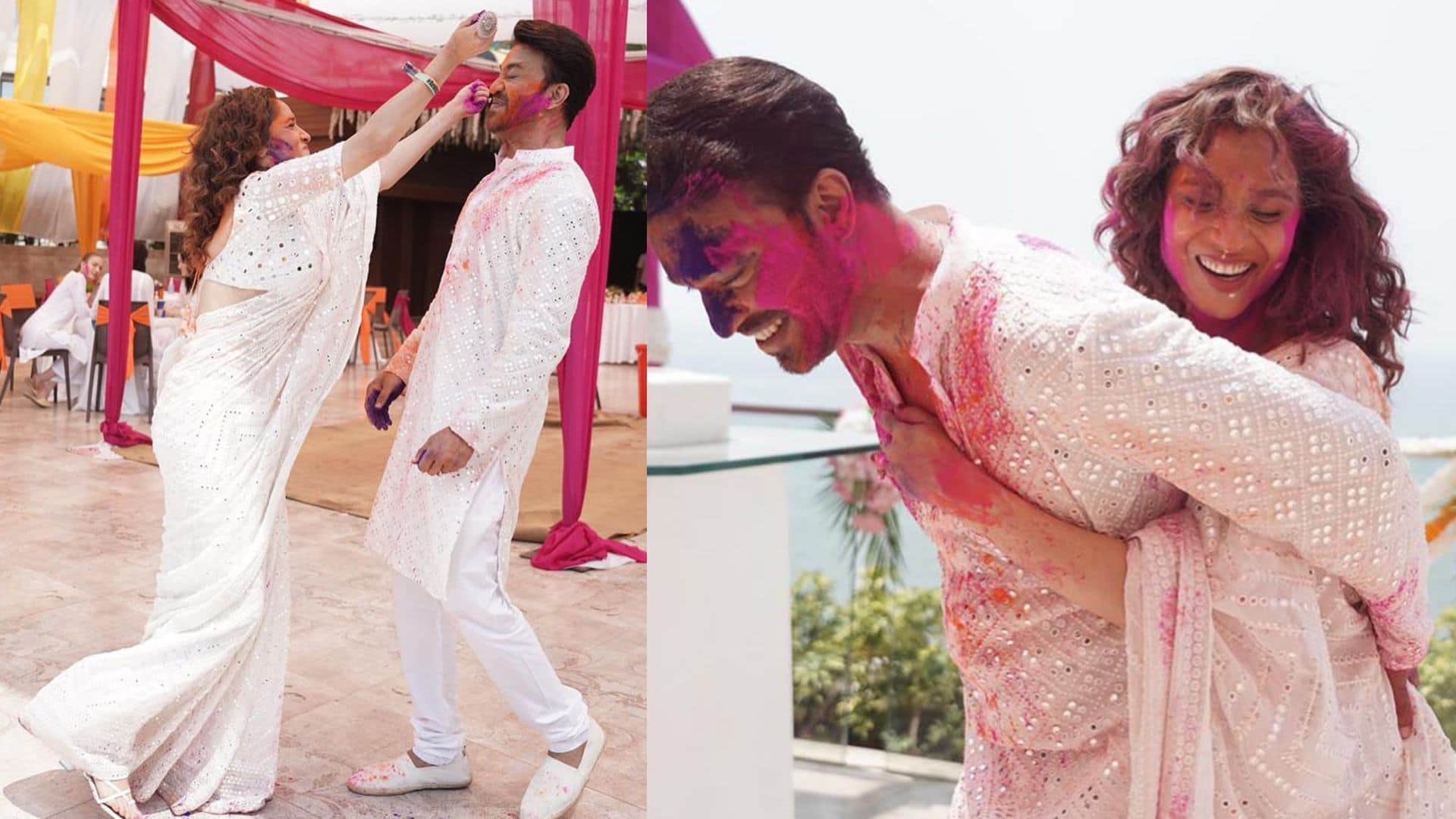 Holi 2024 trendy ethnic holi party outfit inspired by Ankita Lokhande