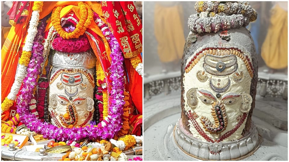 Ujjain Baba Mahakal appeared in the form of Ganesh On Chaturthi special decoration in Bhasmarti