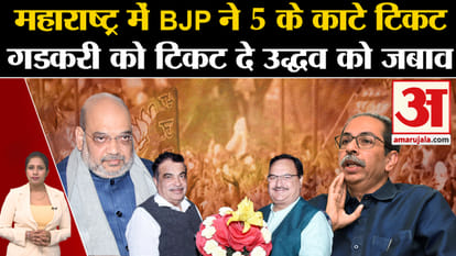 BJP Second List: Tickets of 5 MPs canceled in Maharashtra, opposition troubled by giving ticket to Nitin Gadka