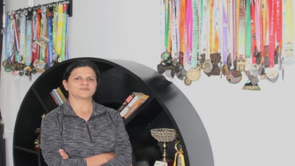 The hustle and bustle of life made her a marathon runnerat the age of 55 Divya has 50 medals in her name,