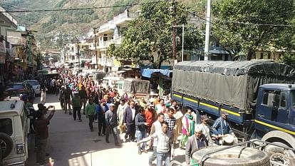 Villagers protest against heli service in Dharchula pithoragrah