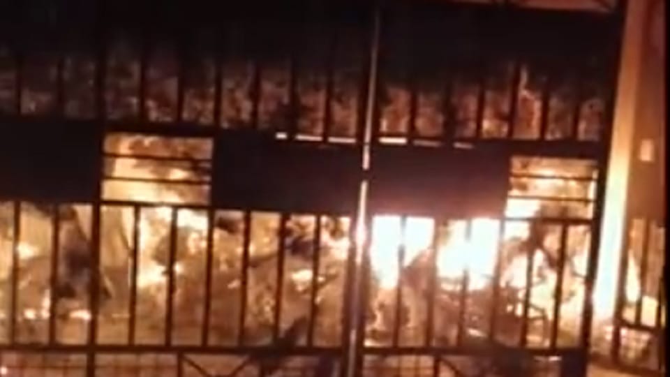 A massive fire broke out in a house in Shahdara area
