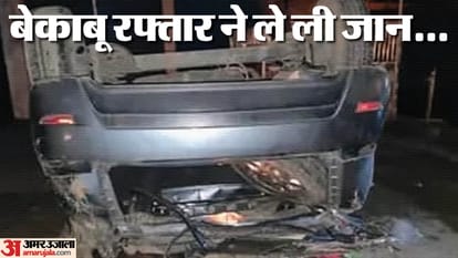 Car broke divider and collided with pole four MBBS students returning from a party Two dead two serious
