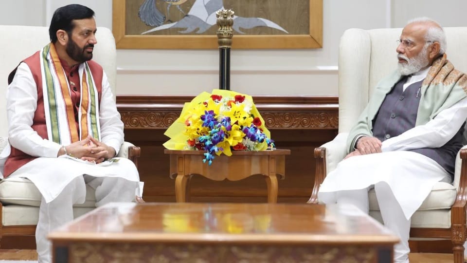 Haryana CM Naib Singh Saini met Prime Minister Narendra Modi in Delhi
