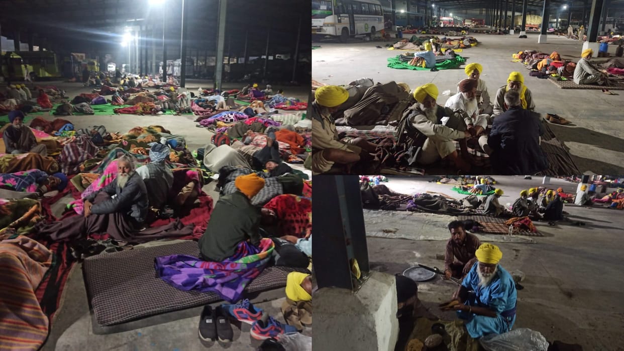Haryana: More than eight thousand farmers of Punjab camped in Rohtak, preparing to march to Delhi