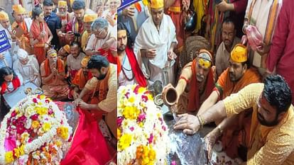 Shankaracharya Avimukteshwaranand reached Govardhan and Started Sankalp Yatra after anointing Giriraj Ji