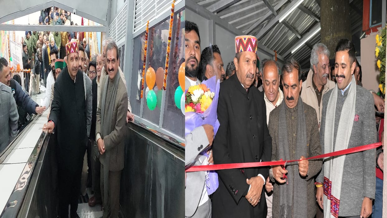 Shimla city first escalator started in Hanuman Temple Jakhu.