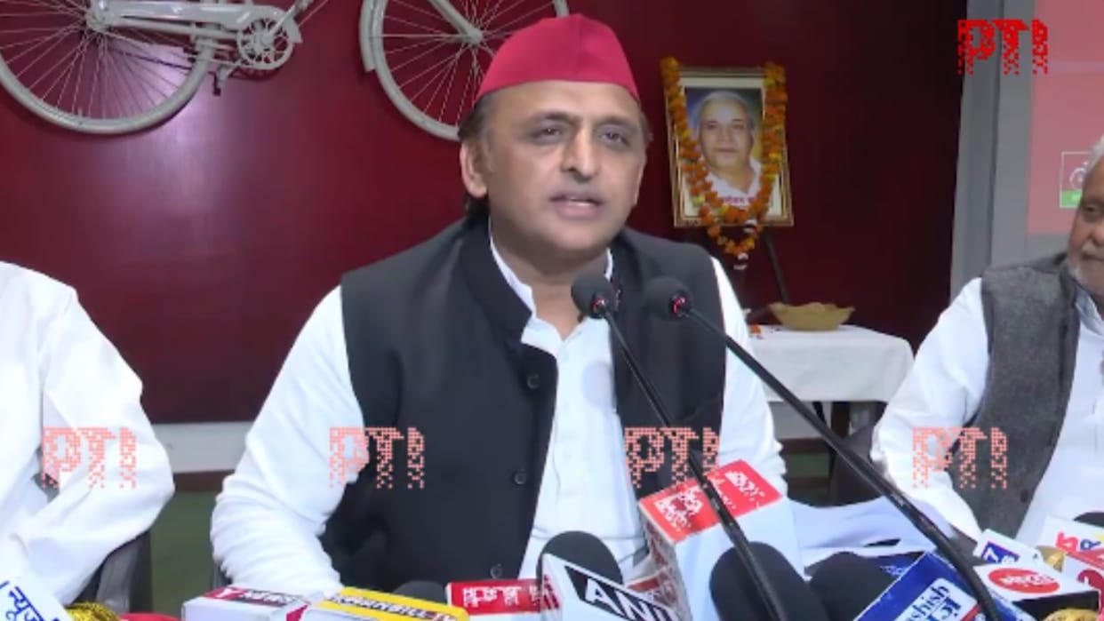 Akhilesh Yadav speaks on Election bonds detail in Lucknow.