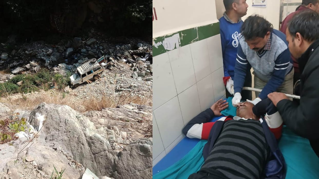 Chamoli Road accident near Narayanbagar many people injured dead all were returning from funeral Uttarakhand