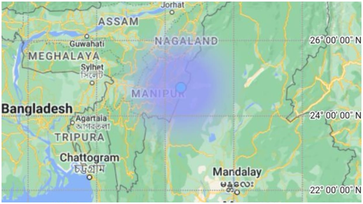 Earthquake Hits Ukhrul in Manipur, Magnitude About 4 On Richter Scale News in Hindi
