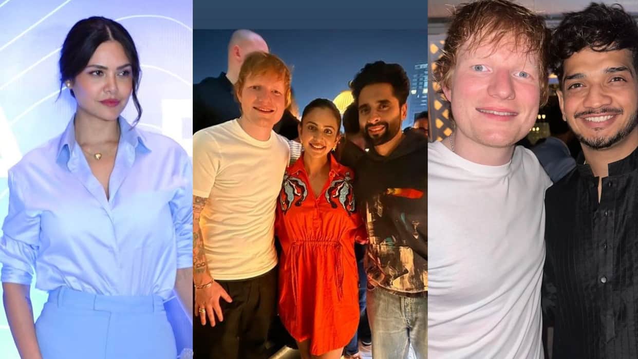 Ed Sheeran in Mumbai Kapil Sharma organized party for For british singer Rakul Jackky  Munawar were seen