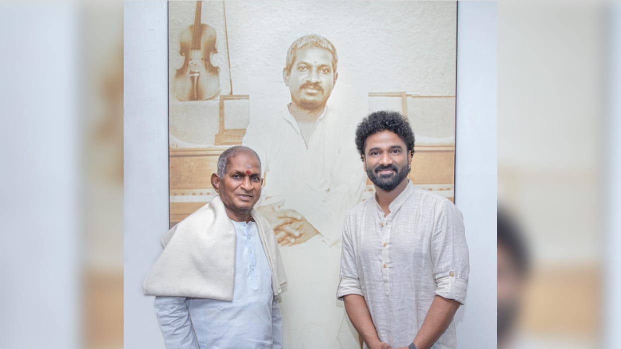 Ilaiyaraaja visits Devi Sri Prasad studio DSP shared photos and Emotional note on social media