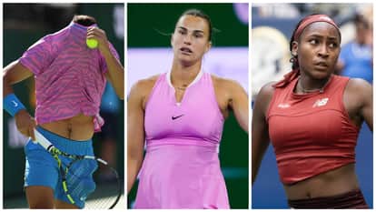 अल्काराज मुंह छुपाते हुए, सबालेंका और कोको गॉफ