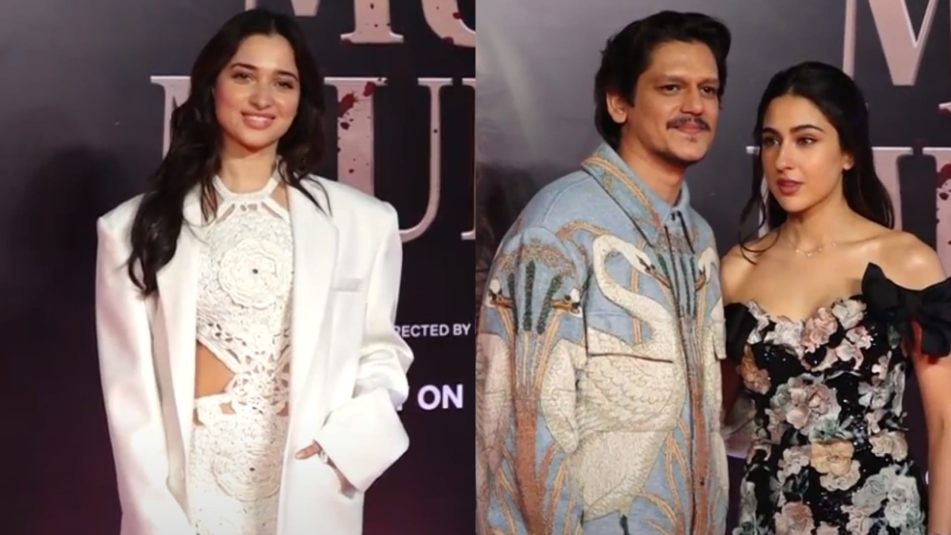 Murder Mubarak special screening actress sara ali khan karisma kapoor vijay verma pankaj tripathi spotted
