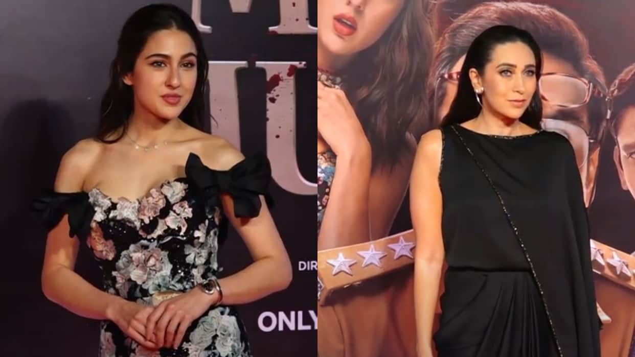 Murder Mubarak special screening actress sara ali khan karisma kapoor vijay verma pankaj tripathi spotted