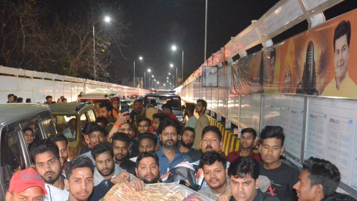 Uproar by Hindu organizations over tearing of posters of Gods on Mahadev Flyover in Bareilly