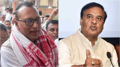 प्रद्युत बारदोलोई और असम के मुख्यमंत्री हिमंत बिस्वा सरमा (फाइल)