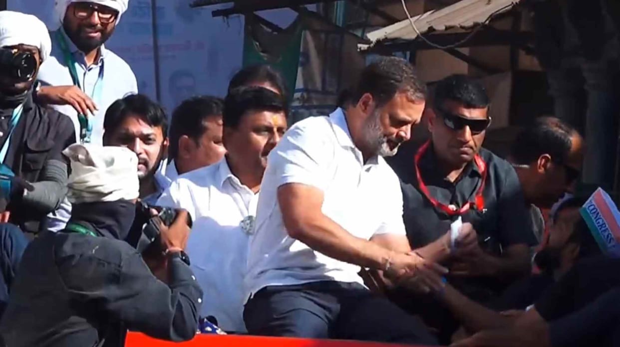 rahul gandhi bharat jodo nyay yatra news and updates, nyay yatra resumes from palghar
