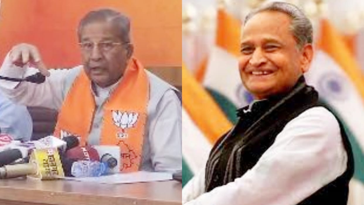 Rajasthan Politics MP Ghanshyam Tiwari comment on Ashok Gehlot tweet