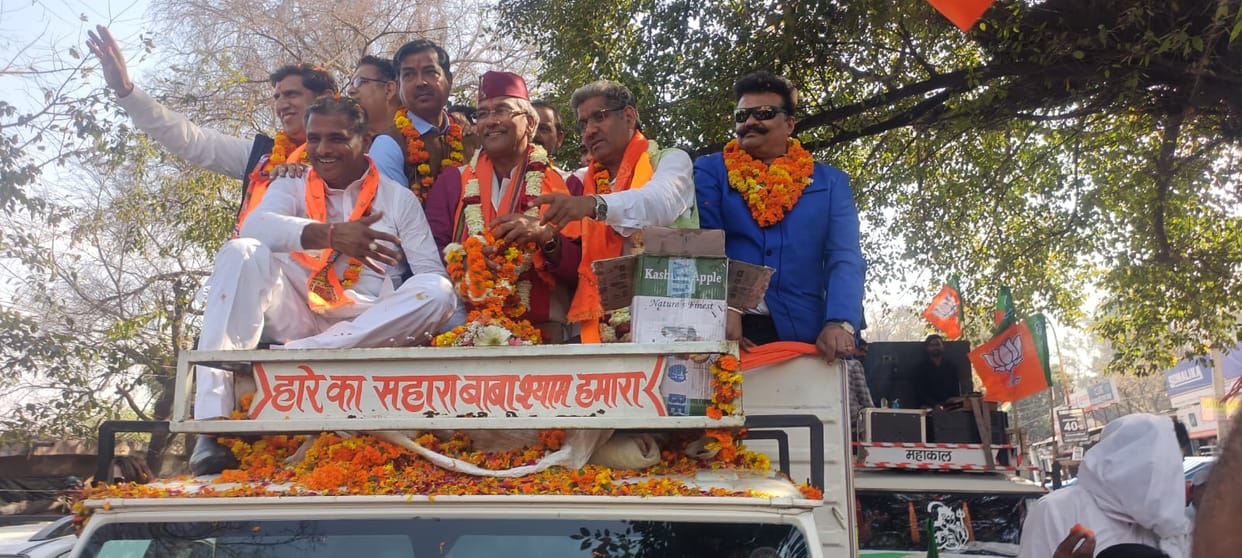 Roorkee News Trivendra Singh Rawat warm welcome in Roorkee after getting ticket from Haridwar Lok Sabha seat