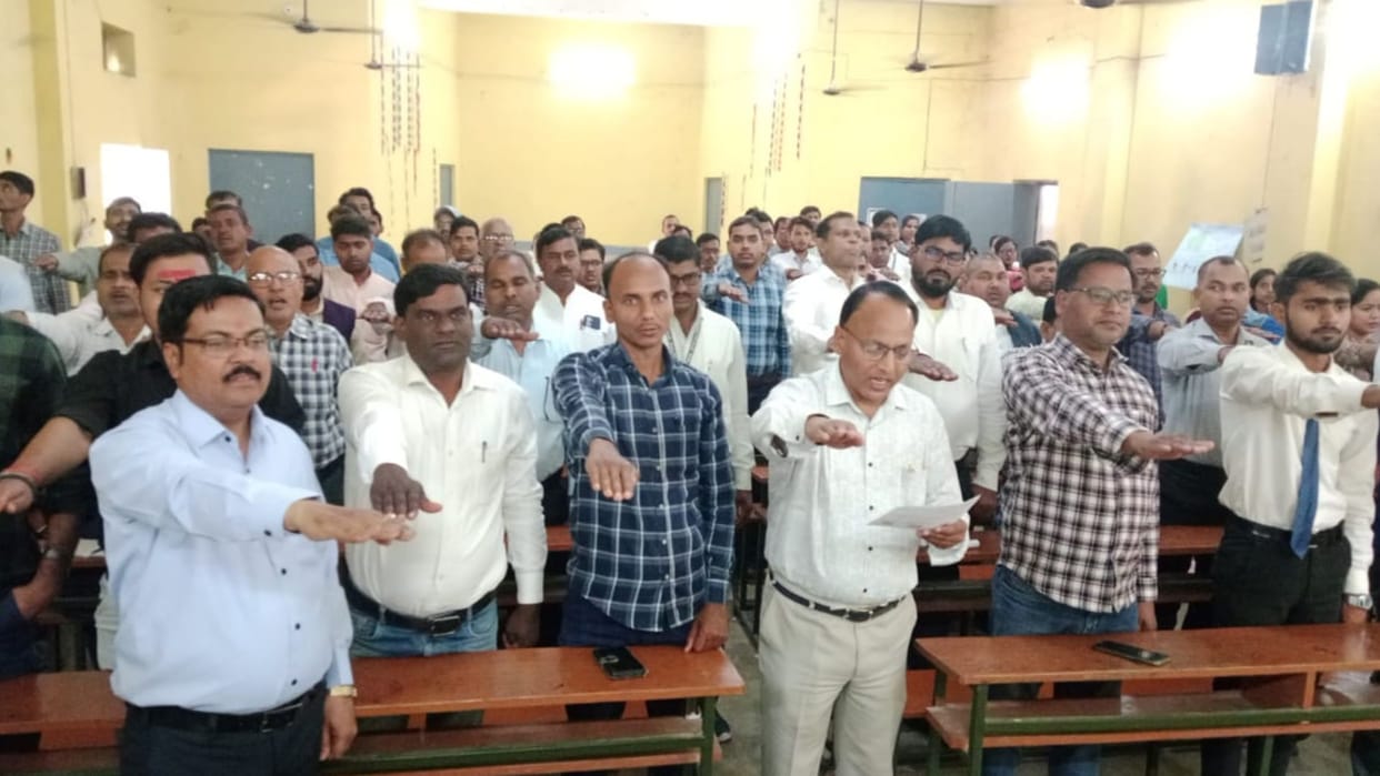 Exercise increase voting percentage in Sonbhadra lok sabha election